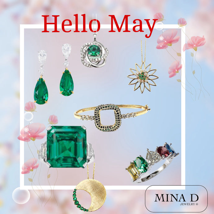 Say Hello to May with Exquisite Diamond and Emerald Jewelry by Mina D Fine Jewelry
