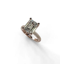 Load image into Gallery viewer, Emerald Cut Diamond Engagement Ring