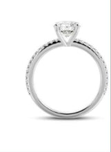 Load image into Gallery viewer, Classic Diamond Engagement Ring with Diamonds