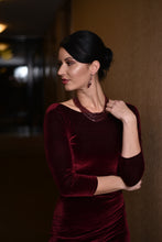 Load image into Gallery viewer, Six Row Garnet Statement Necklace - minadjewelry