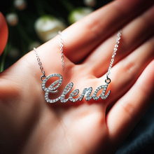 Load image into Gallery viewer, Custom Diamond Name Pendant Necklace