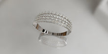 Load image into Gallery viewer, Four Rows Diamond Statement Bangle