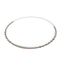 Load image into Gallery viewer, Diamond statement necklace with mixed diamond shapes and center round diamonds