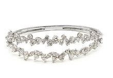 Load image into Gallery viewer, Double row fancy diamond bangle bracelet mina d fine jewelry