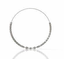 Load image into Gallery viewer, Diamond Tennis Necklace with Emerald Cut Diamond and Marquise Center