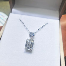 Load image into Gallery viewer, Emerald Cut Diamond Pendant Necklace