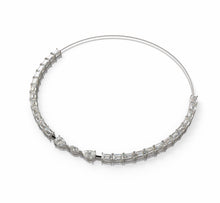 Load image into Gallery viewer, Diamond Tennis Necklace with Emerald Cut Diamond and Marquise Center