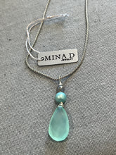 Load image into Gallery viewer, Chalcedony Briolle Pendant Necklace - minadjewelry