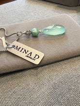 Load image into Gallery viewer, Chalcedony Briolle Pendant Necklace - minadjewelry