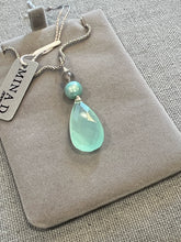 Load image into Gallery viewer, Chalcedony Briolle Pendant Necklace - minadjewelry