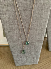 Load image into Gallery viewer, Green Moss Aquamarine Pendant Necklace