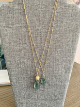 Load image into Gallery viewer, Green Moss Aquamarine Pendant Necklace
