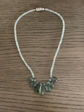 Load image into Gallery viewer, Green Moss  Aquamarine Briolle Necklace