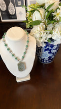 Load image into Gallery viewer, Green Jade Dragon Pendant necklace - minadjewelry