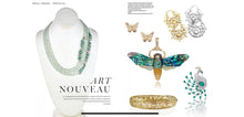 Load image into Gallery viewer, Art Nouveau Green Amethyst Necklace