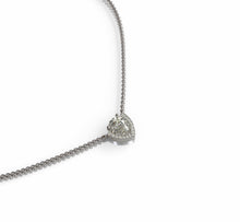 Load image into Gallery viewer, Pear Shape Diamond Pendant with Half Halo