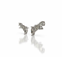 Load image into Gallery viewer, Marquise And Pear Shapes Diamond Crawler Earrings