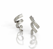 Load image into Gallery viewer, Diamond Swirl Earrings