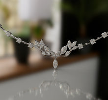 Load image into Gallery viewer, Marquise Diamond Lace Center Necklace