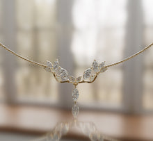 Load image into Gallery viewer, Marquise Diamond Lace Center Necklace