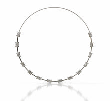 Load image into Gallery viewer, Emerald Diamond Statement Necklace