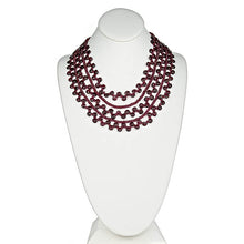 Load image into Gallery viewer, Ruby & Garnet Briolle Statement Necklace