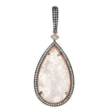 Load image into Gallery viewer, Rose Quartz or Amethyst Pendant Necklace - minadjewelry