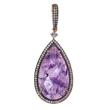 Load image into Gallery viewer, Rose Quartz or Amethyst Pendant Necklace - minadjewelry