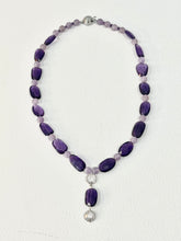 Load image into Gallery viewer, Amethyst & Clear Quartz Necklace