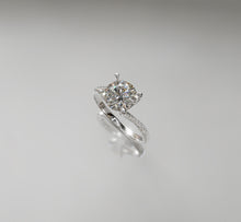 Load image into Gallery viewer, Diamond Engagement Ring with a Twist