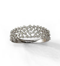 Load image into Gallery viewer, Diamond Cluster Statement Bangle