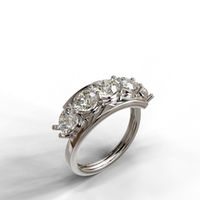 Load image into Gallery viewer, Five Stone 35 Pointers Diamond Ring
