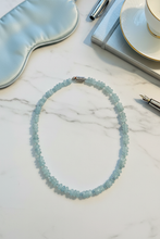 Load image into Gallery viewer, Aquamarine Necklace on Marble