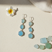 Load image into Gallery viewer, Blue Chalcedony Earrings Flat Lay