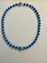 Load image into Gallery viewer, Blue Jade Starburst Necklace