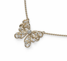Load image into Gallery viewer, Butterfly Diamond Pendant Necklace