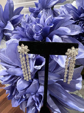 Load image into Gallery viewer, Fancy Shape Floral Cascading Diamond Dangle Drop Earrings - minadjewelry