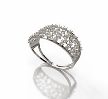 Load image into Gallery viewer, Diamond Fancy Shapes Statement Bangle