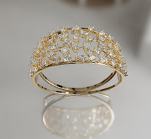 Load image into Gallery viewer, Diamond Fancy Shapes Statement Bangle