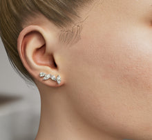 Load image into Gallery viewer, Marquise And Pear Shapes Diamond Crawler Earrings