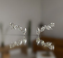 Load image into Gallery viewer, Marquise And Pear Shapes Diamond Crawler Earrings