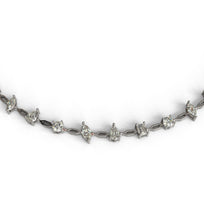 Load image into Gallery viewer, diamond_mix_shape_necklace view