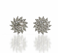 Load image into Gallery viewer, Diamond Sunflower Earrings
