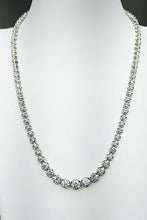 Load image into Gallery viewer, Four Prong Diamond Tennis Necklace