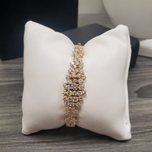 Load image into Gallery viewer, Diamond Cluster Bangle Bracelet