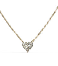Load image into Gallery viewer, Heart Shape Diamond Solitaire Pendant