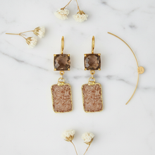 Load image into Gallery viewer, Druzy Smoky Quartz - Flat Lay