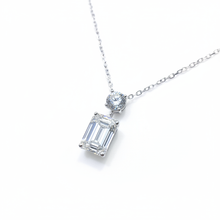 Load image into Gallery viewer, Emerald Cut Diamond Pendant Necklace