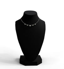 Load image into Gallery viewer, Emerald Cut Five Stone Diamond Necklace