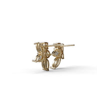 Load image into Gallery viewer, Fancy Cluster Diamond Statement Earrings